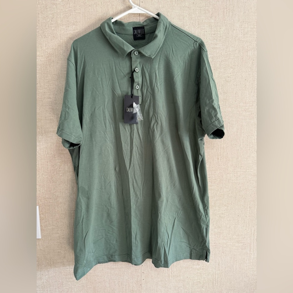Caliville men’s short sleeve polo sage